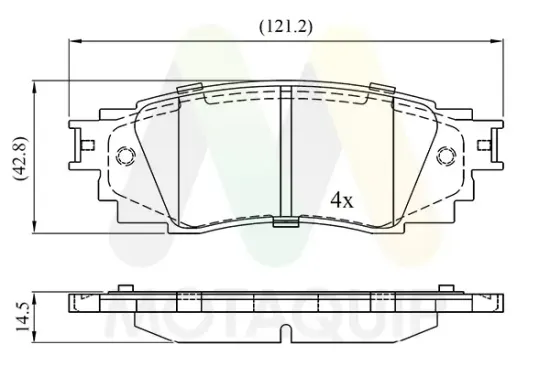 Bremsbelagsatz, Scheibenbremse MOTAQUIP LVXL1953 Bild Bremsbelagsatz, Scheibenbremse MOTAQUIP LVXL1953