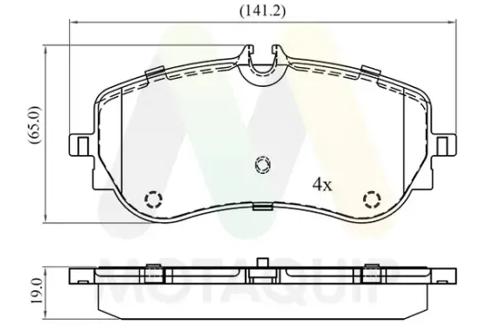 Bremsbelagsatz, Scheibenbremse Hinterachse MOTAQUIP LVXL1963 Bild Bremsbelagsatz, Scheibenbremse Hinterachse MOTAQUIP LVXL1963