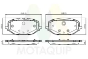 Bremsbelagsatz, Scheibenbremse Vorderachse MOTAQUIP LVXL2127