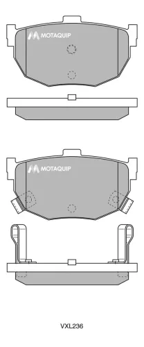 Bremsbelagsatz, Scheibenbremse Hinterachse MOTAQUIP LVXL236 Bild Bremsbelagsatz, Scheibenbremse Hinterachse MOTAQUIP LVXL236