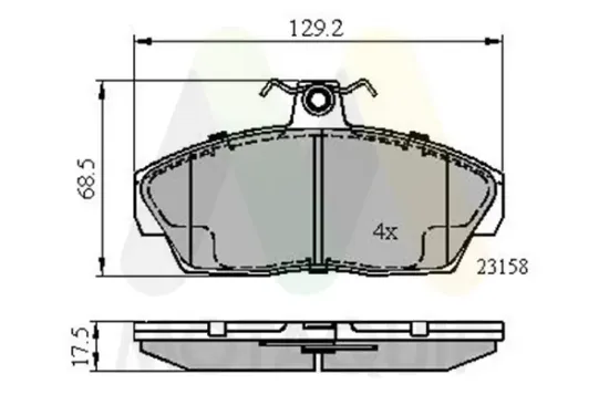 Bremsbelagsatz, Scheibenbremse Vorderachse MOTAQUIP LVXL256 Bild Bremsbelagsatz, Scheibenbremse Vorderachse MOTAQUIP LVXL256