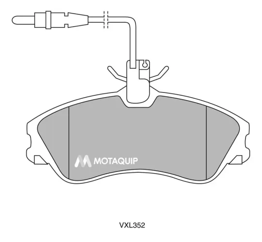 Bremsbelagsatz, Scheibenbremse Vorderachse MOTAQUIP LVXL352 Bild Bremsbelagsatz, Scheibenbremse Vorderachse MOTAQUIP LVXL352