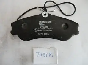 Bremsbelagsatz, Scheibenbremse Vorderachse MOTAQUIP LVXL352 Bild Bremsbelagsatz, Scheibenbremse Vorderachse MOTAQUIP LVXL352