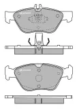 Bremsbelagsatz, Scheibenbremse Vorderachse MOTAQUIP LVXL467