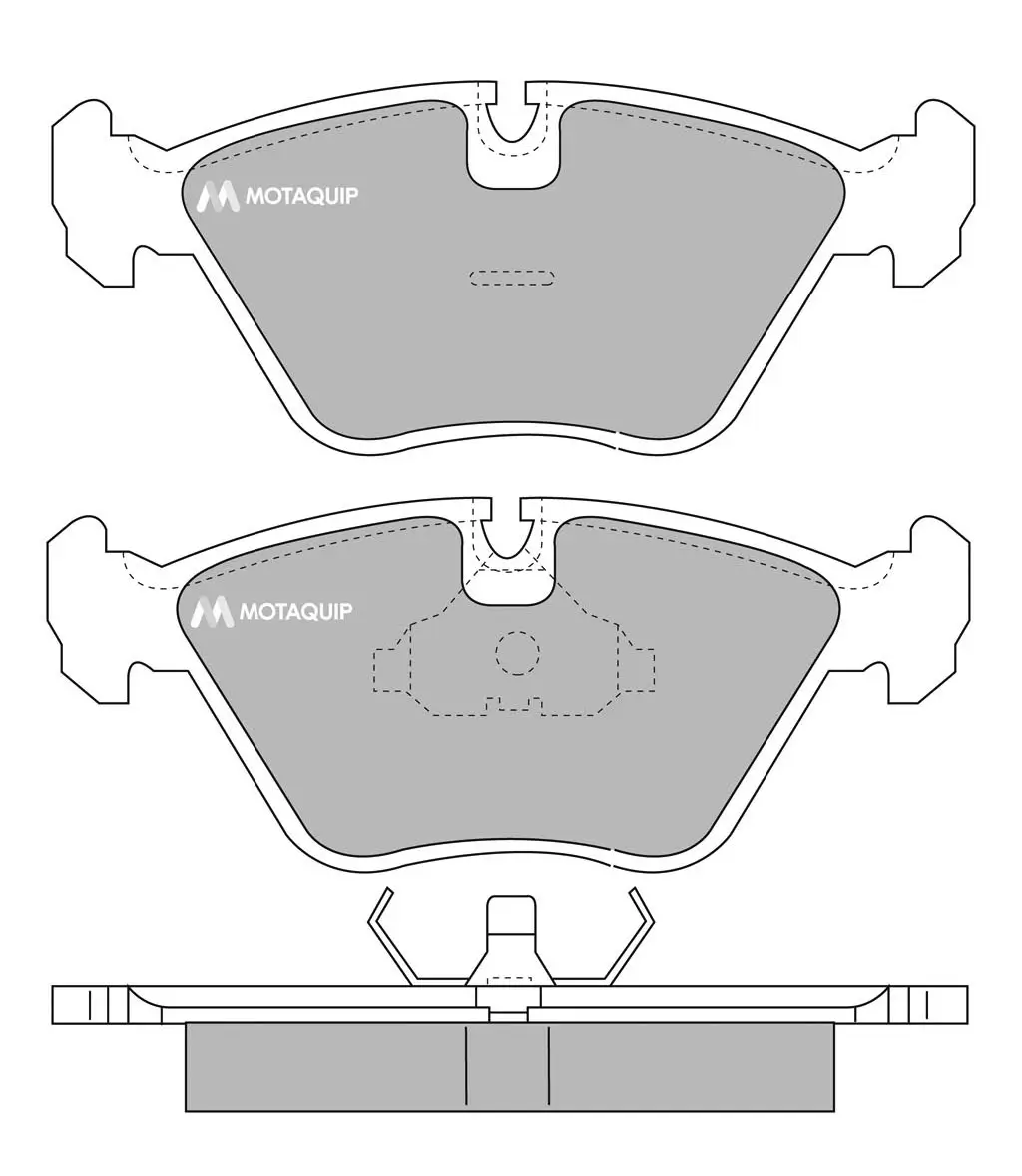 Bremsbelagsatz, Scheibenbremse Vorderachse MOTAQUIP LVXL539