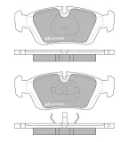 Bremsbelagsatz, Scheibenbremse Vorderachse MOTAQUIP LVXL634