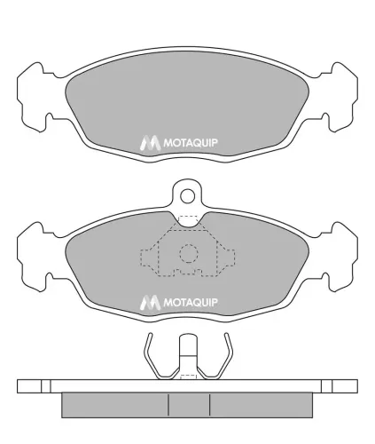 Bremsbelagsatz, Scheibenbremse Vorderachse MOTAQUIP LVXL636 Bild Bremsbelagsatz, Scheibenbremse Vorderachse MOTAQUIP LVXL636