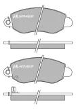 Bremsbelagsatz, Scheibenbremse MOTAQUIP LVXL644
