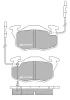 Bremsbelagsatz, Scheibenbremse MOTAQUIP LVXL671