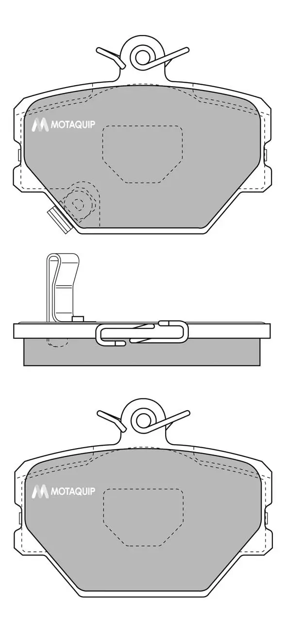 Bremsbelagsatz, Scheibenbremse MOTAQUIP LVXL691