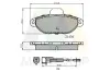 Bremsbelagsatz, Scheibenbremse Vorderachse MOTAQUIP LVXL706