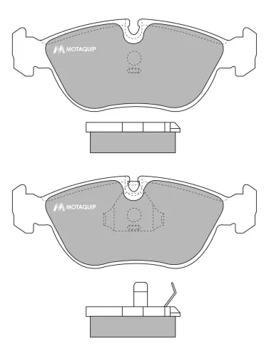Bremsbelagsatz, Scheibenbremse Vorderachse MOTAQUIP LVXL741 Bild Bremsbelagsatz, Scheibenbremse Vorderachse MOTAQUIP LVXL741
