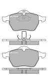 Bremsbelagsatz, Scheibenbremse MOTAQUIP LVXL987