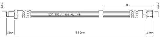 Bremsschlauch MOTAQUIP VBH1100 Bild Bremsschlauch MOTAQUIP VBH1100