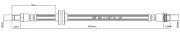 Bremsschlauch Vorderachse links Vorderachse rechts MOTAQUIP VBH1153