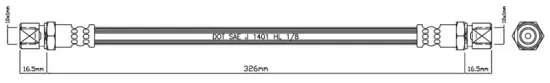 Bremsschlauch Hinterachse links Hinterachse rechts MOTAQUIP VBH238 Bild Bremsschlauch Hinterachse links Hinterachse rechts MOTAQUIP VBH238
