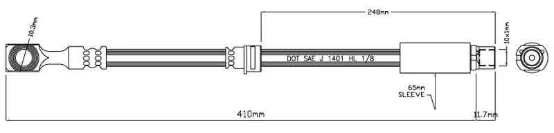 Bremsschlauch MOTAQUIP VBJ206