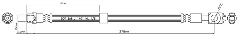 Bremsschlauch MOTAQUIP VBJ217