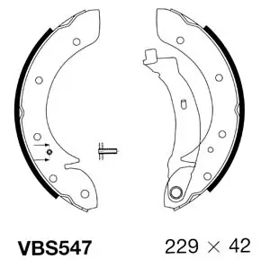 Bremsbackensatz Hinterachse MOTAQUIP VBS547 Bild Bremsbackensatz Hinterachse MOTAQUIP VBS547
