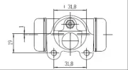 Radbremszylinder Hinterachse MOTAQUIP VWC669