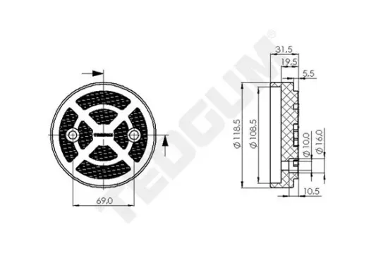 Auflagenteller, Rangierheber TEDGUM 00844251 Bild Auflagenteller, Rangierheber TEDGUM 00844251