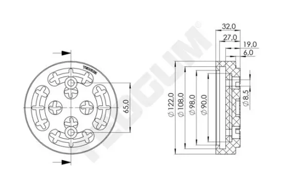 Auflagenteller, Rangierheber TEDGUM 00848899 Bild Auflagenteller, Rangierheber TEDGUM 00848899