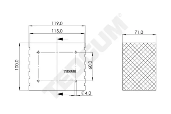 Auflagenteller, Rangierheber TEDGUM 00849900 Bild Auflagenteller, Rangierheber TEDGUM 00849900