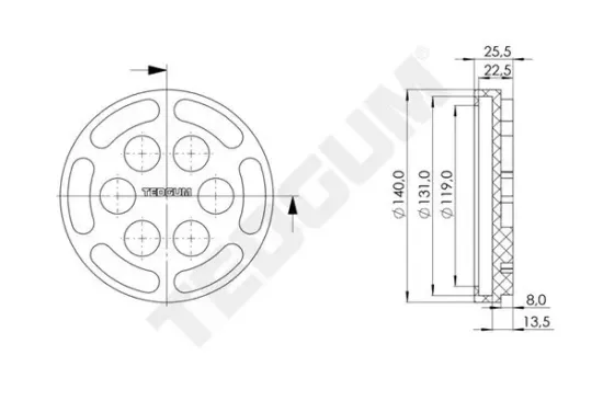 Auflagenteller, Rangierheber TEDGUM TED44262 Bild Auflagenteller, Rangierheber TEDGUM TED44262