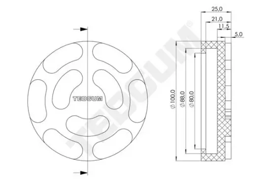 Auflagenteller, Rangierheber TEDGUM TED57424 Bild Auflagenteller, Rangierheber TEDGUM TED57424