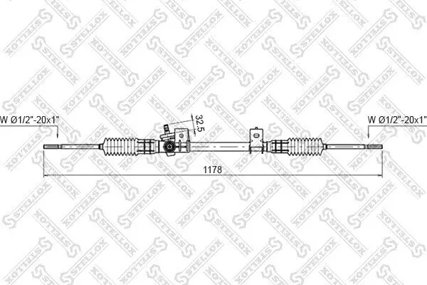 Lenkgetriebe STELLOX 00-35030-SX