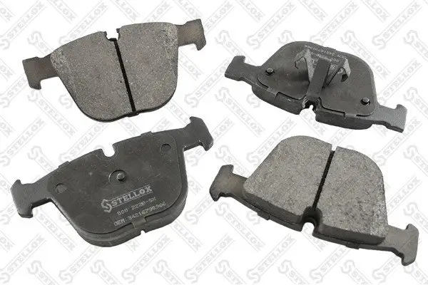 Bremsbelagsatz, Scheibenbremse Hinterachse STELLOX 000 222B-SX