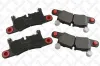 Bremsbelagsatz, Scheibenbremse Hinterachse STELLOX 000 332B-SX
