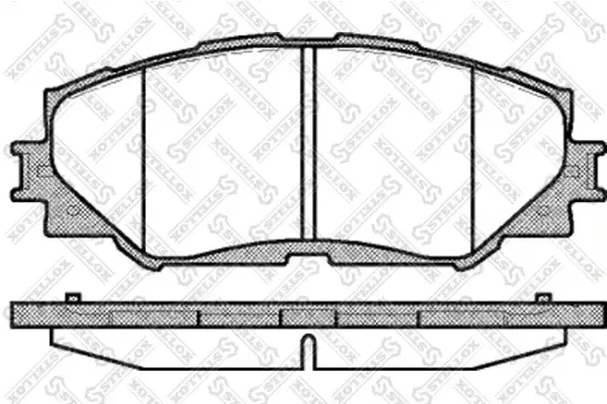 Bremsbelagsatz, Scheibenbremse Vorderachse STELLOX 001 089B-SX Bild Bremsbelagsatz, Scheibenbremse Vorderachse STELLOX 001 089B-SX