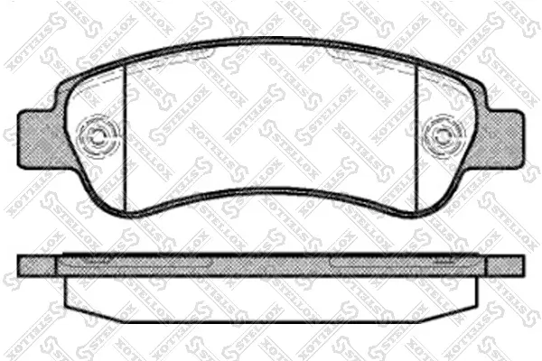 Bremsbelagsatz, Scheibenbremse Hinterachse STELLOX 001 090B-SX