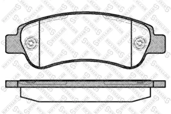 Bremsbelagsatz, Scheibenbremse Hinterachse STELLOX 001 090B-SX Bild Bremsbelagsatz, Scheibenbremse Hinterachse STELLOX 001 090B-SX