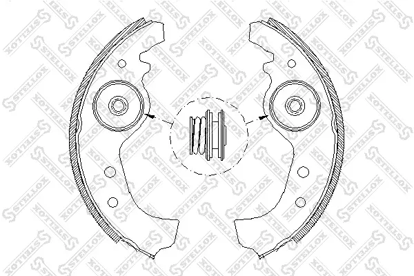 Bremsbackensatz Hinterachse STELLOX 026 101-SX
