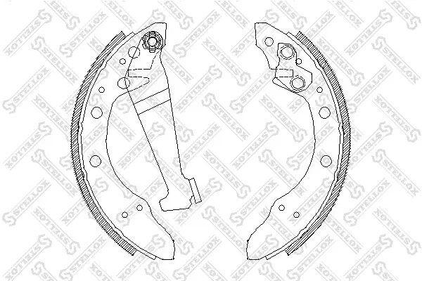Bremsbackensatz Hinterachse STELLOX 057 100-SX