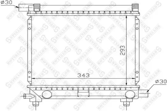 Kühler, Motorkühlung STELLOX 10-25057-SX Bild Kühler, Motorkühlung STELLOX 10-25057-SX