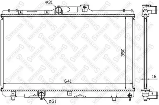 Kühler, Motorkühlung STELLOX 10-25114-SX Bild Kühler, Motorkühlung STELLOX 10-25114-SX