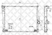 Kühler, Motorkühlung STELLOX 10-25128-SX