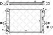 Kühler, Motorkühlung STELLOX 10-25165-SX