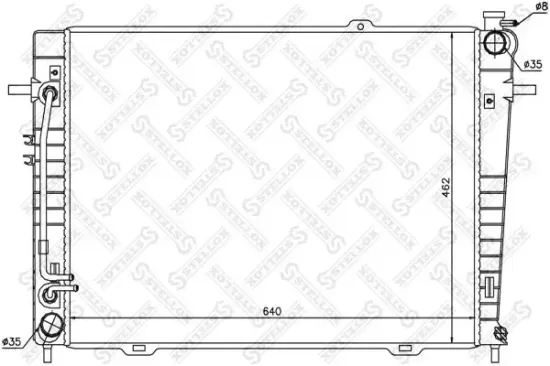 Kühler, Motorkühlung STELLOX 10-25316-SX Bild Kühler, Motorkühlung STELLOX 10-25316-SX