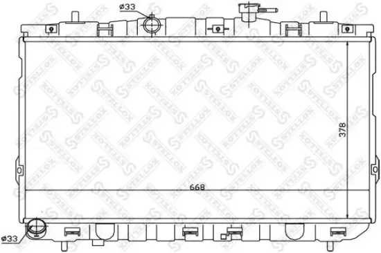 Kühler, Motorkühlung STELLOX 10-25472-SX Bild Kühler, Motorkühlung STELLOX 10-25472-SX