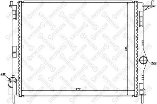 Kühler, Motorkühlung STELLOX 10-25473-SX Bild Kühler, Motorkühlung STELLOX 10-25473-SX