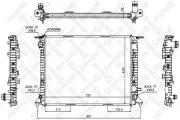 Kühler, Motorkühlung STELLOX 10-25520-SX