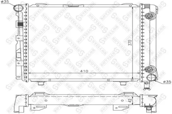 Kühler, Motorkühlung STELLOX 10-25890-SX Bild Kühler, Motorkühlung STELLOX 10-25890-SX