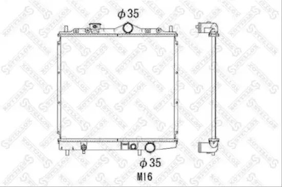 Kühler, Motorkühlung STELLOX 10-25941-SX Bild Kühler, Motorkühlung STELLOX 10-25941-SX