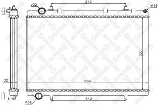 Kühler, Motorkühlung STELLOX 10-26121-SX Bild Kühler, Motorkühlung STELLOX 10-26121-SX