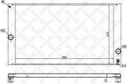 Kühler, Motorkühlung STELLOX 10-26463-SX