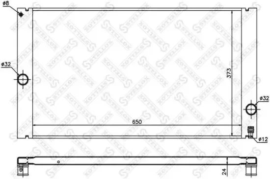 Kühler, Motorkühlung STELLOX 10-26463-SX Bild Kühler, Motorkühlung STELLOX 10-26463-SX